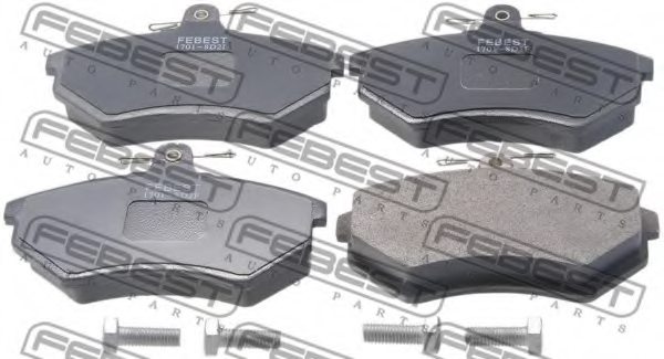 FEBEST 1701-8D2F Brake Pad Set, disc brake